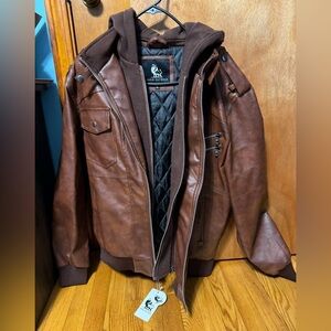 David Outerwear Men’s XL PU Leather Salvador Jacket